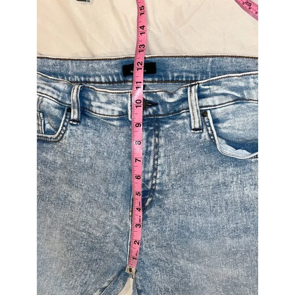 True Religion Rocco Blue Denim Medium Wash Relaxed Skinny Jeans Men's Size 36
